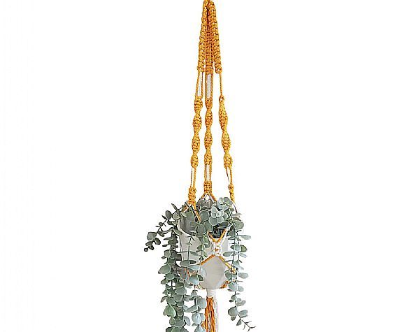 Macrame Hanger- Creamsicle