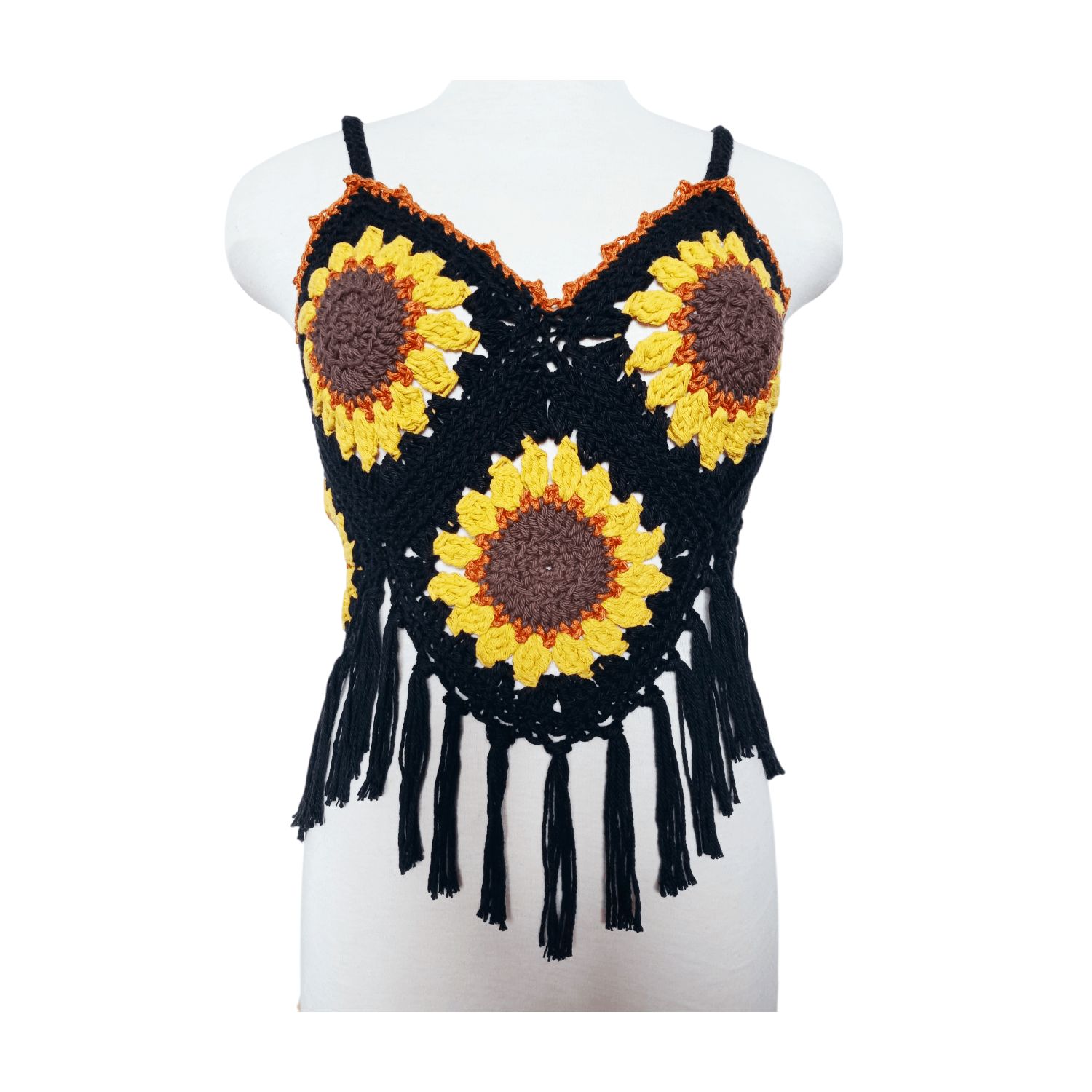 Granny Square Sunflower Top Product Image