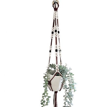 Macrame Hanger Cranberry Product Image